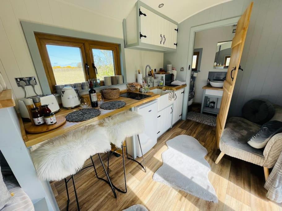 The Hut@Trefechan Wen - Coastal Coziness! Goodwick エクステリア 写真